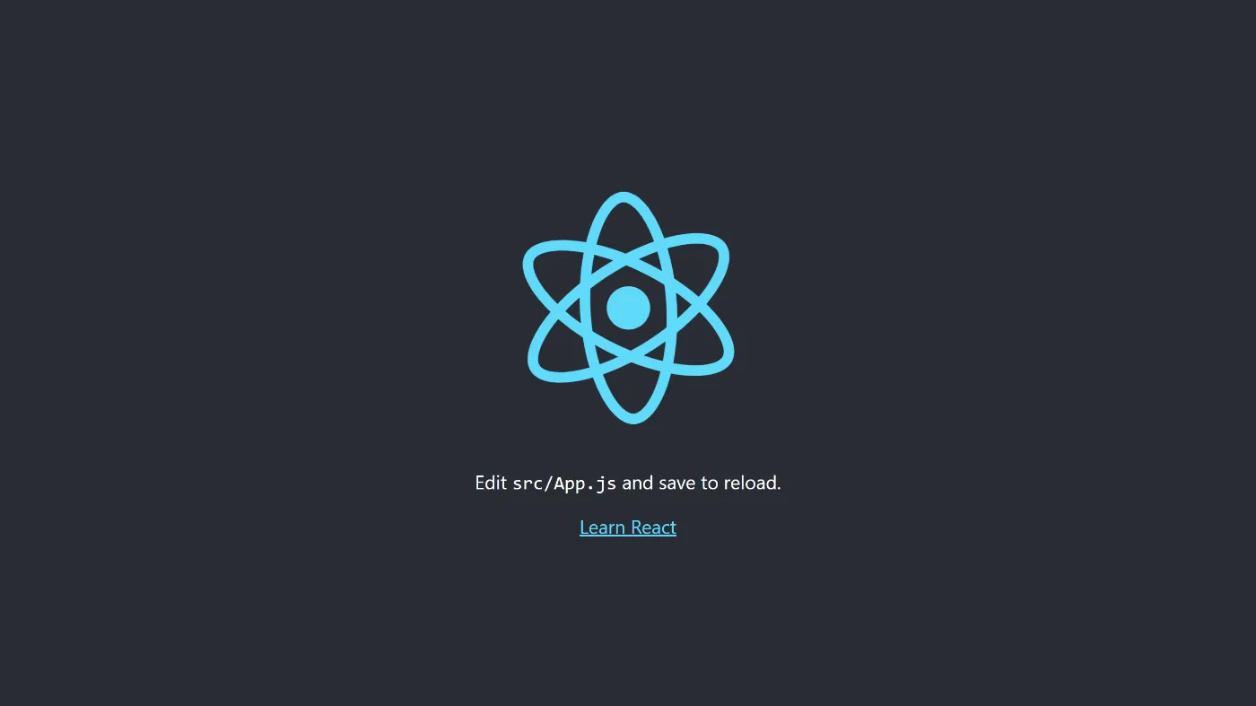 Reactアプリケーションの起動画面